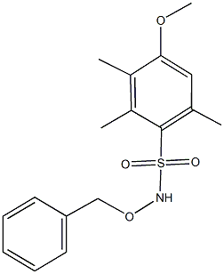 N-(benzyloxy)-4-methoxy-2,3,6-trimethylbenzenesulfonamide Structure