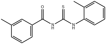 N-(3-methylbenzoyl)-N'-(2-methylphenyl)thiourea 구조식 이미지