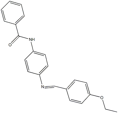 N-{4-[(4-ethoxybenzylidene)amino]phenyl}benzamide 구조식 이미지