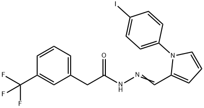 N'-{[1-(4-iodophenyl)-1H-pyrrol-2-yl]methylene}-2-[3-(trifluoromethyl)phenyl]acetohydrazide Structure