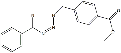 methyl 4-[(5-phenyl-2H-tetraazol-2-yl)methyl]benzoate Structure