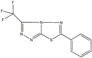 6-phenyl-3-(trifluoromethyl)[1,2,4]triazolo[3,4-b][1,3,4]thiadiazole 구조식 이미지