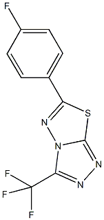 6-(4-fluorophenyl)-3-(trifluoromethyl)[1,2,4]triazolo[3,4-b][1,3,4]thiadiazole Structure