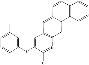 7-chloro-12-fluoro[1]benzothieno[2,3-c]naphtho[2,1-g]quinoline Structure