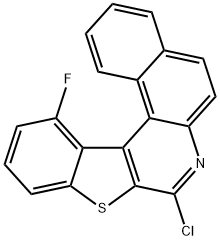 8-chloro-13-fluorobenzo[f][1]benzothieno[2,3-c]quinoline Structure