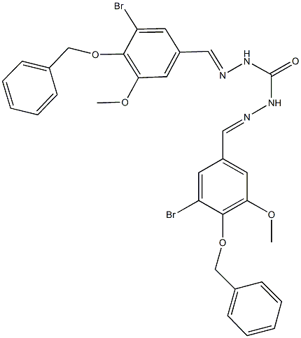 N'',N'''-bis[4-(benzyloxy)-3-bromo-5-methoxybenzylidene]carbonohydrazide 구조식 이미지