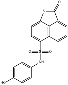 N-(4-hydroxyphenyl)-2-oxo-2H-naphtho[1,8-bc]thiophene-6-sulfonamide 구조식 이미지