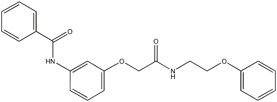 N-(3-{2-oxo-2-[(2-phenoxyethyl)amino]ethoxy}phenyl)benzamide Structure