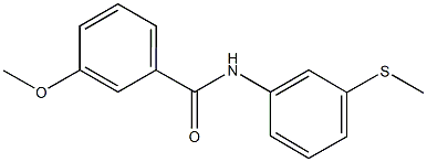 3-methoxy-N-[3-(methylsulfanyl)phenyl]benzamide Structure