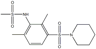 N-[2,6-dimethyl-3-(1-piperidinylsulfonyl)phenyl]methanesulfonamide 구조식 이미지