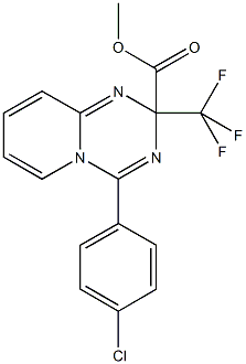 methyl 4-(4-chlorophenyl)-2-(trifluoromethyl)-2H-pyrido[1,2-a][1,3,5]triazine-2-carboxylate Structure