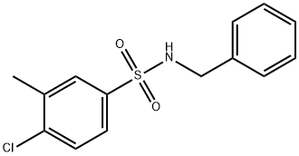 N-benzyl-4-chloro-3-methylbenzenesulfonamide 구조식 이미지