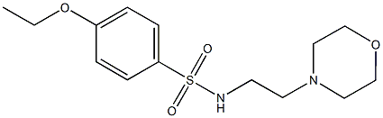 4-ethoxy-N-[2-(4-morpholinyl)ethyl]benzenesulfonamide Structure
