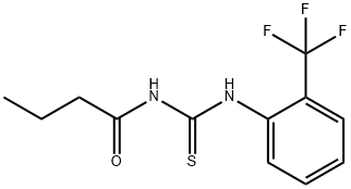 N-butyryl-N'-[2-(trifluoromethyl)phenyl]thiourea 구조식 이미지