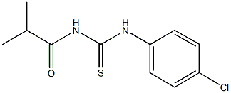N-(4-chlorophenyl)-N'-isobutyrylthiourea Structure