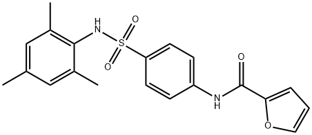 N-{4-[(mesitylamino)sulfonyl]phenyl}-2-furamide Structure