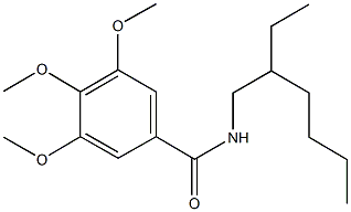 N-(2-ethylhexyl)-3,4,5-trimethoxybenzamide 구조식 이미지