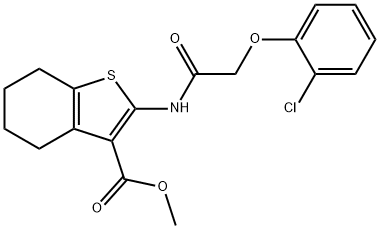 methyl 2-{[(2-chlorophenoxy)acetyl]amino}-4,5,6,7-tetrahydro-1-benzothiophene-3-carboxylate Structure