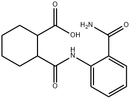 2-{[2-(aminocarbonyl)anilino]carbonyl}cyclohexanecarboxylic acid Structure