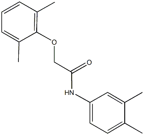 2-(2,6-dimethylphenoxy)-N-(3,4-dimethylphenyl)acetamide 구조식 이미지