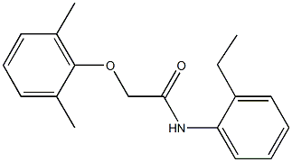 2-(2,6-dimethylphenoxy)-N-(2-ethylphenyl)acetamide Structure