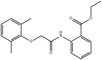 ethyl 2-{[(2,6-dimethylphenoxy)acetyl]amino}benzoate Structure