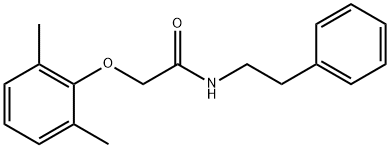 2-(2,6-dimethylphenoxy)-N-(2-phenylethyl)acetamide Structure