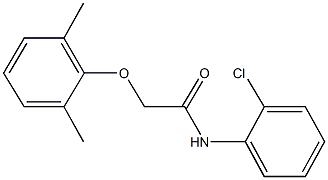 N-(2-chlorophenyl)-2-(2,6-dimethylphenoxy)acetamide 구조식 이미지