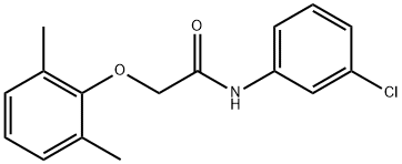 N-(3-chlorophenyl)-2-(2,6-dimethylphenoxy)acetamide 구조식 이미지