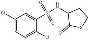 2,5-dichloro-N-(2-oxotetrahydro-3-thienyl)benzenesulfonamide 구조식 이미지