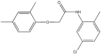 N-(5-chloro-2-methylphenyl)-2-(2,4-dimethylphenoxy)acetamide Structure