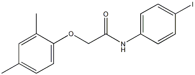 2-(2,4-dimethylphenoxy)-N-(4-iodophenyl)acetamide Structure