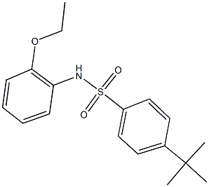 4-tert-butyl-N-(2-ethoxyphenyl)benzenesulfonamide Structure