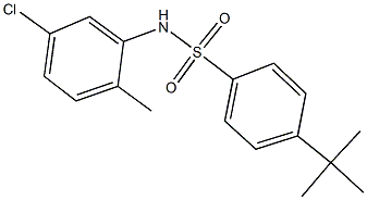 4-tert-butyl-N-(5-chloro-2-methylphenyl)benzenesulfonamide Structure