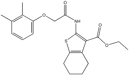 ethyl 2-{[(2,3-dimethylphenoxy)acetyl]amino}-4,5,6,7-tetrahydro-1-benzothiophene-3-carboxylate Structure