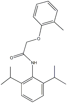 N-(2,6-diisopropylphenyl)-2-(2-methylphenoxy)acetamide Structure