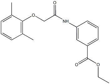 ethyl 3-{[(2,6-dimethylphenoxy)acetyl]amino}benzoate 구조식 이미지