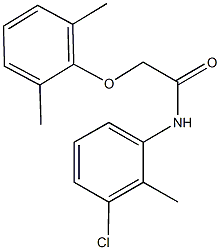 N-(3-chloro-2-methylphenyl)-2-(2,6-dimethylphenoxy)acetamide 구조식 이미지