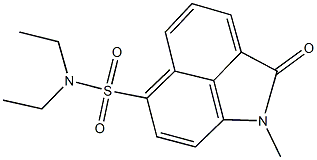 N,N-diethyl-1-methyl-2-oxo-1,2-dihydrobenzo[cd]indole-6-sulfonamide 구조식 이미지