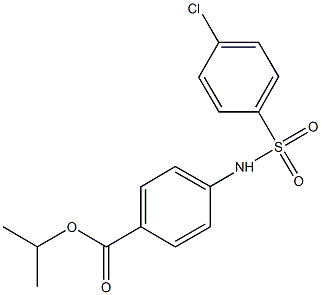 isopropyl 4-{[(4-chlorophenyl)sulfonyl]amino}benzoate Structure