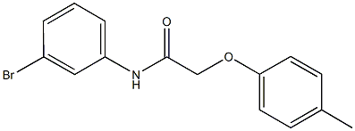N-(3-bromophenyl)-2-(4-methylphenoxy)acetamide 구조식 이미지