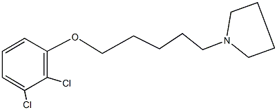 2,3-dichlorophenyl 5-(1-pyrrolidinyl)pentyl ether 구조식 이미지