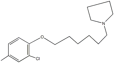 1-{6-[(2-chloro-4-methylphenyl)oxy]hexyl}pyrrolidine Structure