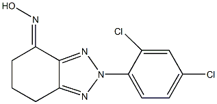 2-(2,4-dichlorophenyl)-2,5,6,7-tetrahydro-4H-1,2,3-benzotriazol-4-one oxime 구조식 이미지