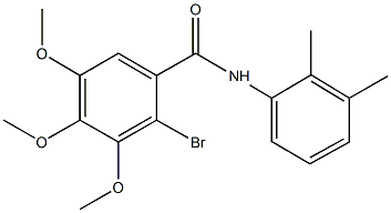 2-bromo-N-(2,3-dimethylphenyl)-3,4,5-trimethoxybenzamide 구조식 이미지