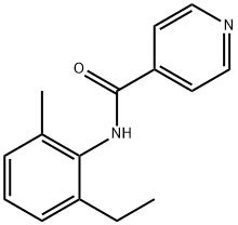 N-(2-ethyl-6-methylphenyl)isonicotinamide Structure