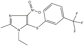 1-ethyl-4-nitro-2-methyl-5-{[3-(trifluoromethyl)phenyl]sulfanyl}-1H-imidazole Structure