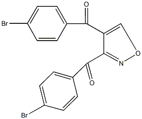 [3-(4-bromobenzoyl)-4-isoxazolyl](4-bromophenyl)methanone 구조식 이미지