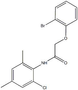 2-(2-bromophenoxy)-N-(2-chloro-4,6-dimethylphenyl)acetamide Structure