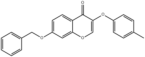 7-(benzyloxy)-3-(4-methylphenoxy)-4H-chromen-4-one Structure